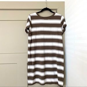 Loft Beach striped coverup or mini tee-shirt dress